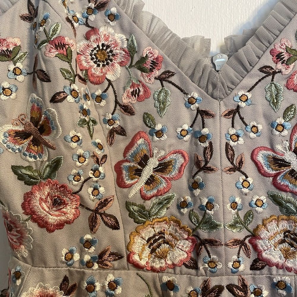 Needle & Thread Butterfly Embroidered Midi Dress - Picture 7 of 10